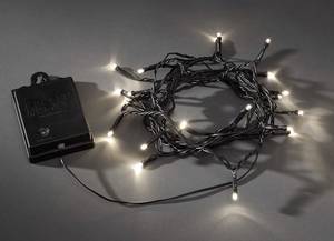 LED Lichterkette 48LED Batteriebetrieb schwarz Timer innen aussen Lichter Kette
